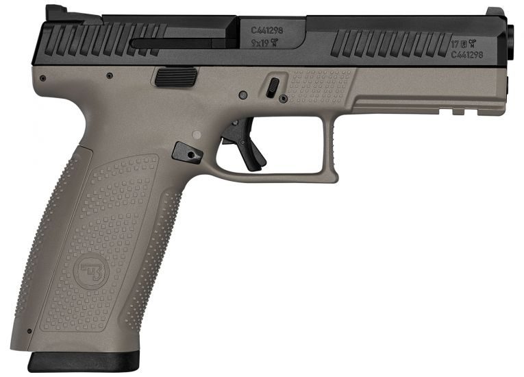 CZ 91541 P10 F 9MM FDE/BLK NS 19RD