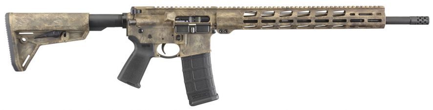 RUG 8539 AR556 223 MPR 18 FRAZZLED CAMO BRN CERA