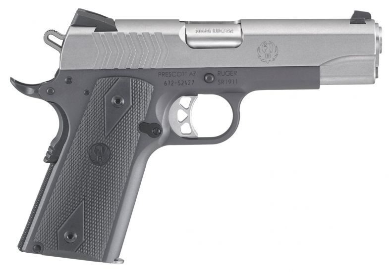 RUG 6722 SR1911 9MM 4.25 9RD SS/GREY
