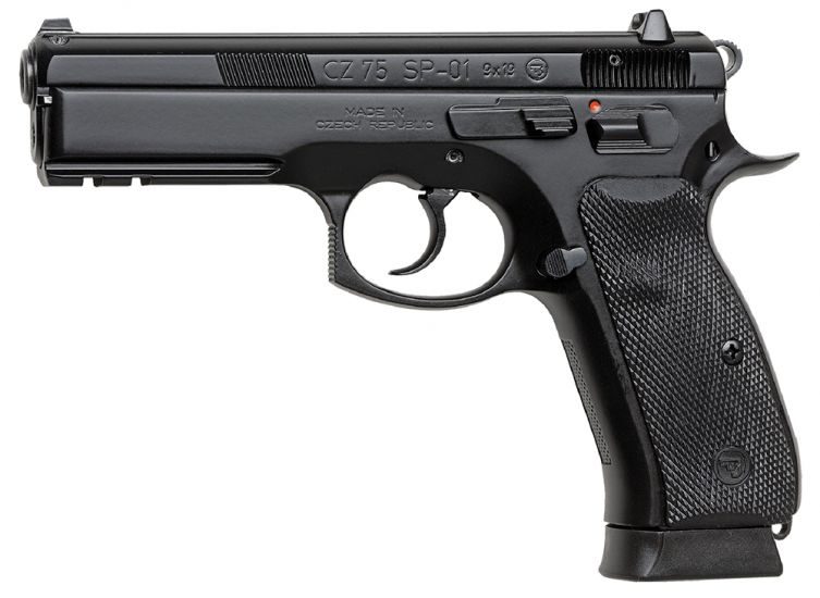 CZ 75 SP-01 9mm 4.6″ BarrelFixed Night Sights 10+1 Black 01152