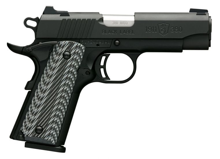 Browning 1911-380 Black Label 380ACP 3.625″ Barrel W/ Steel 3…