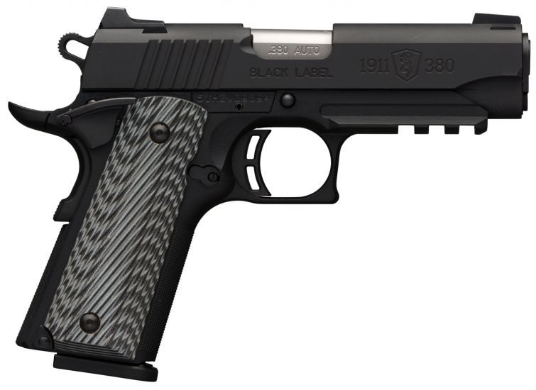 Browning 1911-380 Black Label 380ACP 3.625″ Barrel W/ Steel 3…