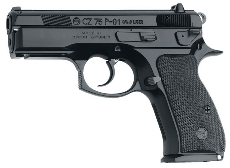 CZ 75 P-01 9mm 3.8″ BarrelFixed Sights 10+1 Black 01199