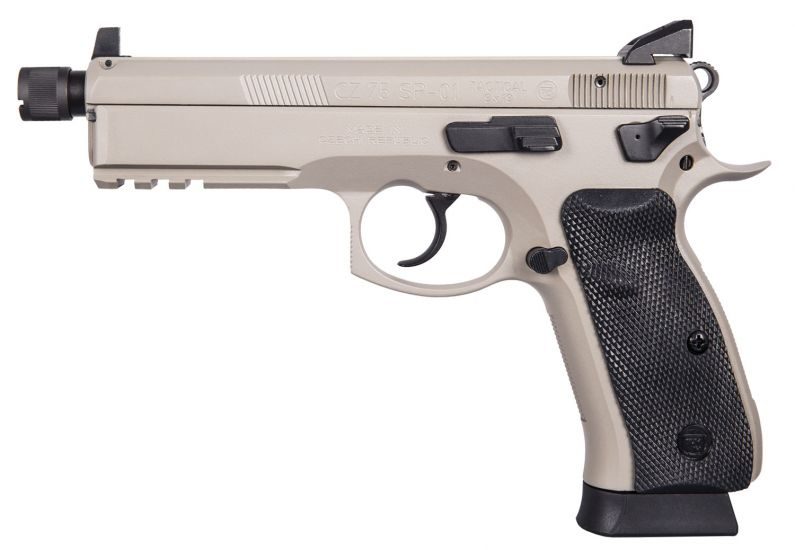 CZ 75 SP-01 Tactical 9mm 5.2″ BarrelHigh Tritium 3 Dot Sights…