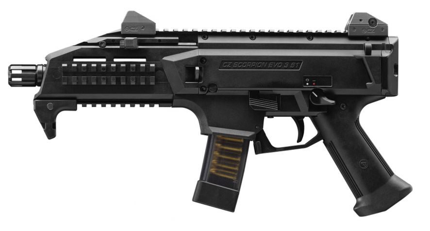 CZ Scorpion Evo 3 S1 9mm 7.72″ 20+1 Black 91351