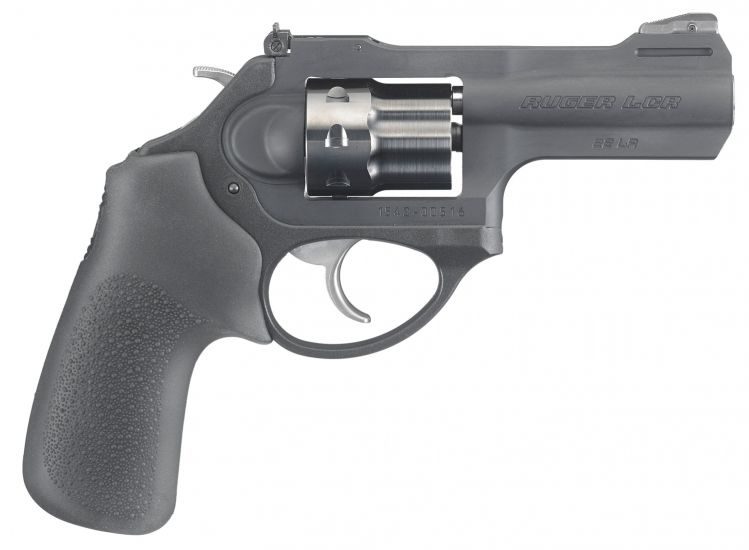 RUG 5435 LCRX 22LR 3IN HOG 8RD BLK