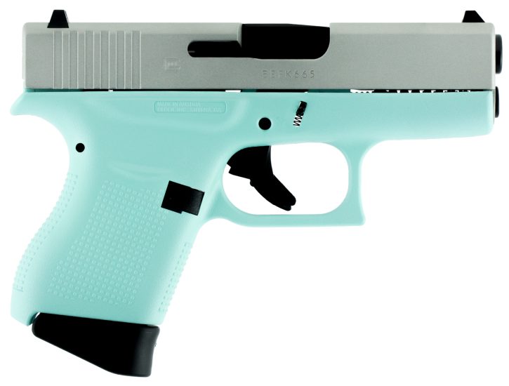 Glock 43 9mm 3.41″ Barrel 6+1 Robins Egg Blue PI4350201RESA