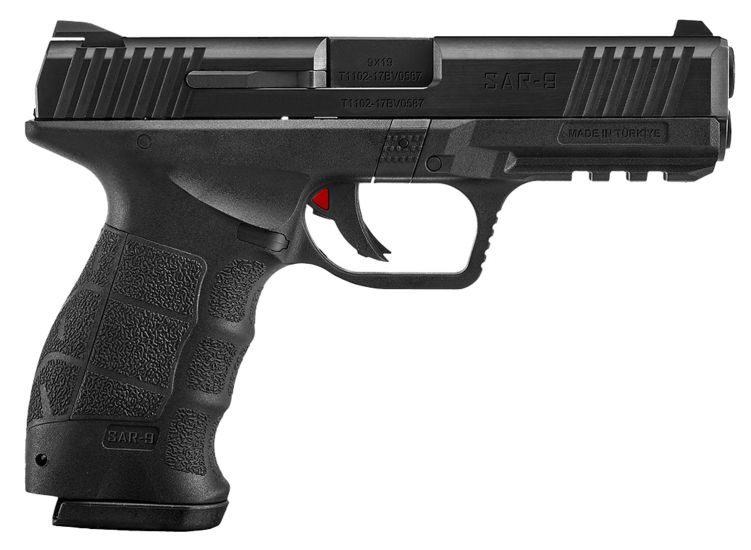 SAR USA SAR9BL SAR9 BLK 9MM 17R