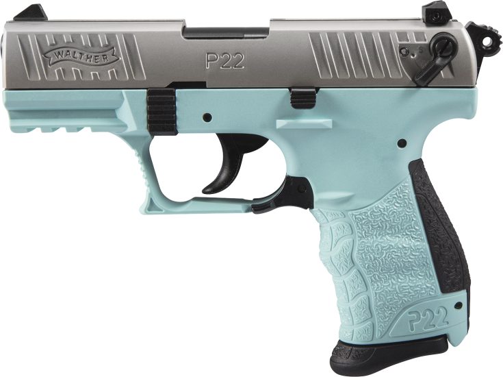 Walther P22 Q 22LR 3.42″ Barrel 10+1 Angel Blue 5120760