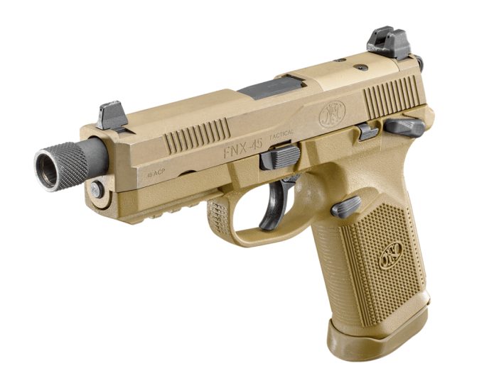 FN FNX-45 Tactical 45ACP 5.3″ Barrel 15+1 FDE 66968