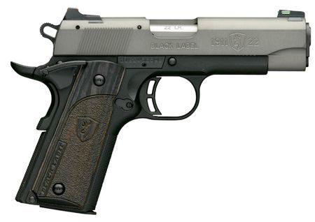 Browning 1911-22 Black Label 22LR 4.25″ Barrel W/ Fiber…