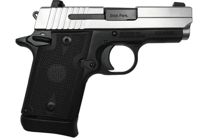 Sig Sauer P938 9mm 3″ Barrel 6+1 938-9-T-NBS-AMBI