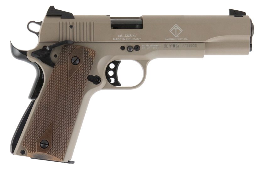 GSG 1911 22LR 5″ Barrel 10+1 Tan/Walnut 2210M1911T