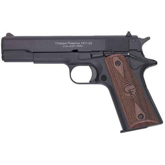 Chiappa 1911-22 22LR 5″ Barrel 10+1 Walnut Grip/Black 401038