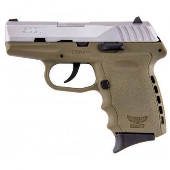 Sccy CPX-2 9mm 3.1″ Barrel FDE/Stainless CPX2TTDE