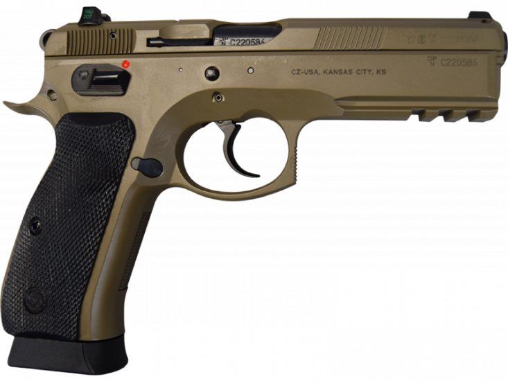 CZ 75 SP-01 9mm 4.6″ BarrelFixed Night Sights 18+1 91262