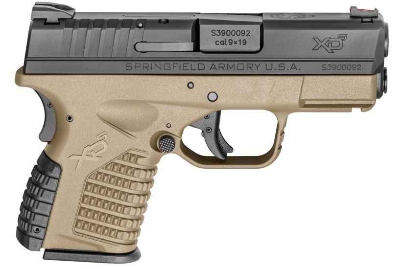 Springfield Armory XDS 9mm 3.3″ Barrel 8+1 FDE XDS9339DEE