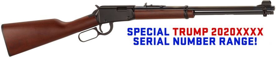 Trump Henry Lever Action Rifle 22LR 18.5″ H001TRUMP
