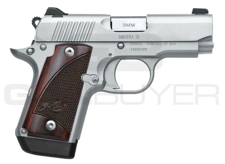 Kimber Micro 9 Stainless 9mm Pistol 3″ Barrel 7+1 3300158