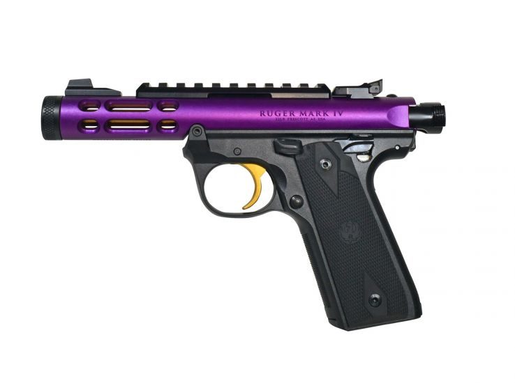 Ruger Mark IV 22/45 22LR 4.4″ Barrel 10+1 Purple 43931