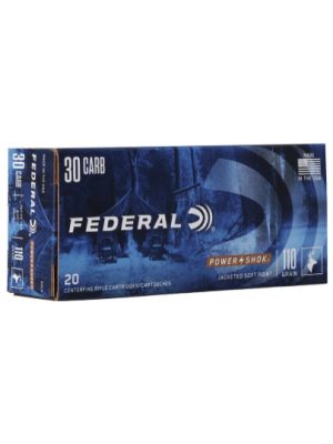 Federal Ammo Power-Shok, 110gr, 30 Carbine, 20rd