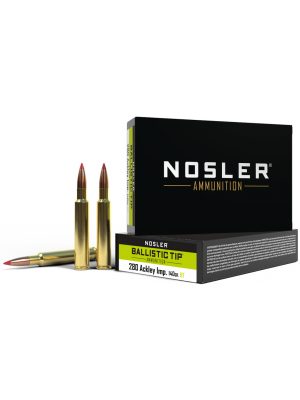 Nosler Ballistic Tip Hunting – 140gr – 280 Ackley Improved – 20rd