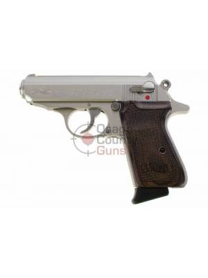Walther PPK/S Stainless Wood Grip – 3.3″ .380 ACP