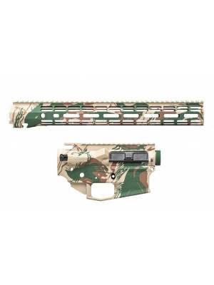 Aero Precision M4E1 Builder Set w/ 15″ ATLAS R-ONE M-LOK Handguard – Rhodesian Brushstroke Camo
