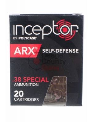 Polycase Inceptor ARX 77gr .38 Special – 200 Rounds