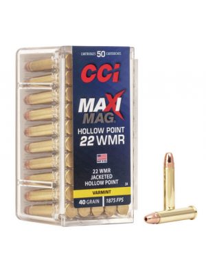 CCI Maxi-Mag HP 40gr .22 WMR – 50rd