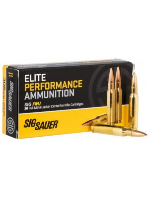 Sig Sauer Elite Performance FMJ Ammo – .308 Win – 150gr – 20rd