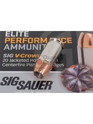Sig Sauer .380 ACP 90gr Elite V-Crown JHP – 20rd