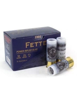 Fetter Power Rifled Slug – 12ga – 2.75″ – 1-1/8oz – 15rd