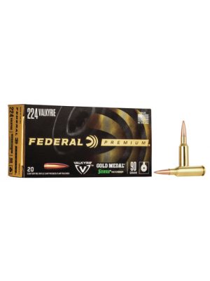 Federal Ammo Sierra Matchmaking, 224 Valkyrie, 90gr, 20rd
