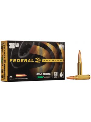 Federal Sierra MatchKing BTHP Ammo, .308 Win, 168gr, 20rd