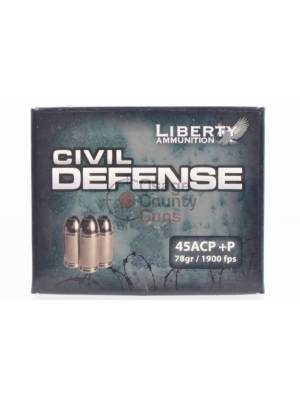 Liberty Ammunition Civil Defense .45 ACP 78gr HP
