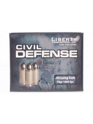 Liberty Ammunition Civil Defense .45 LC 78gr HP