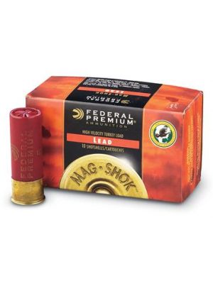 Federal Ammo Mag-Shok Turkey Load, 3″, 1-3/4oz, 4 Shot, 12ga