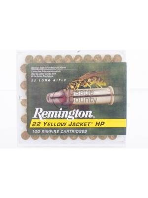 Remington Yellow Jacket Hyper Velocity .22LR 33gr HP – 100 RDS