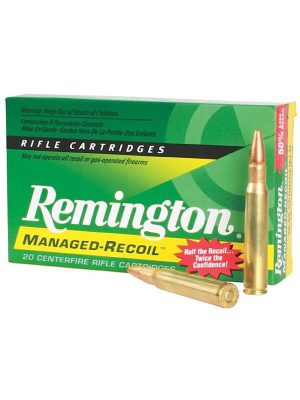 Remington Ammo Managed Recoil, 125gr, 30-06 SPRG, 20rd