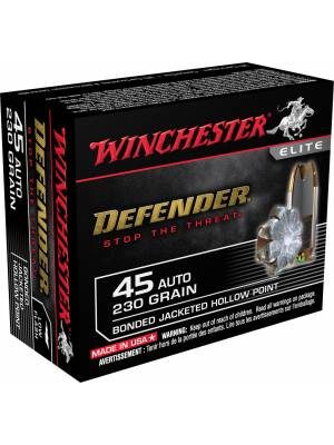 Winchester Bonded Defender .45 ACP 230gr JHP – 20rd