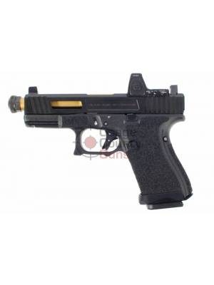 Salient Arms Glock 19 Threaded TiN Barrel w/ Trijicon RM06 & Magwell