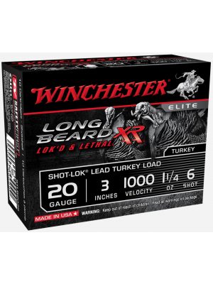Winchester Long Beard XR – 20ga – 3″ – 1-1/4oz Shot-Lok w/ Plated Lead – 10rd
