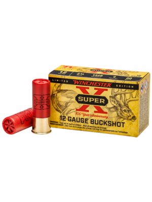 Winchester 100th Anniversary Shotgun Shells – 12ga – 2.75″ – 00 Buck – 9 Pellets – 10rd