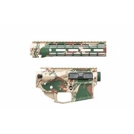 Aero Precision M4E1 Builder Set w/ 9″ ATLAS R-ONE M-LOK Handguard – Rhodesian Brushstroke Camo
