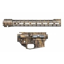 Aero Precision M4E1 Builder Set w/ 15″ ATLAS S-ONE M-LOK Handguard – Exotic Tiger Stripe