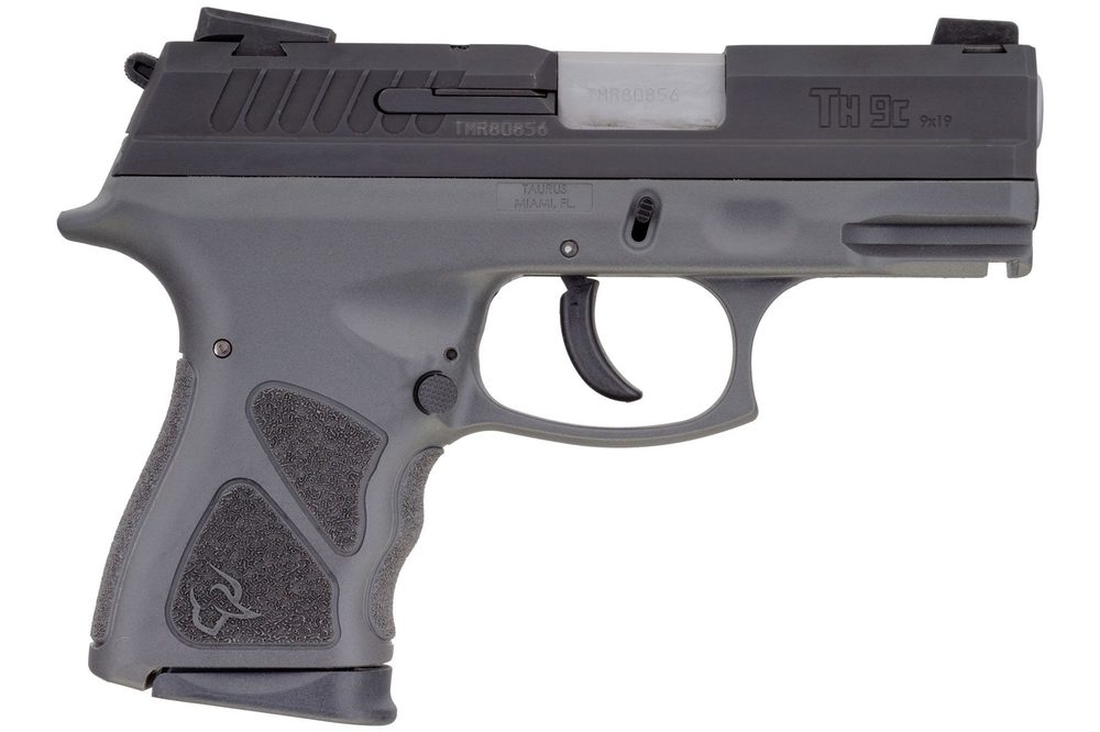 Matte Black / Cyan 9mm Luger Compact 17 Rds.