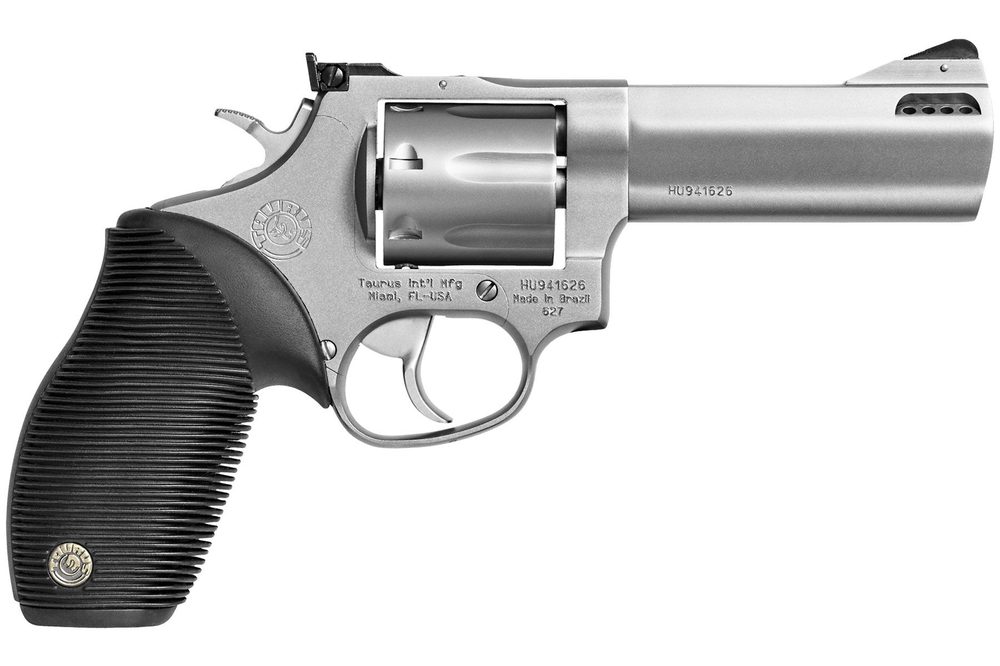 357 Mag / 38 Spl +P Matte Stainless 4.00 in. Ribber Grip®