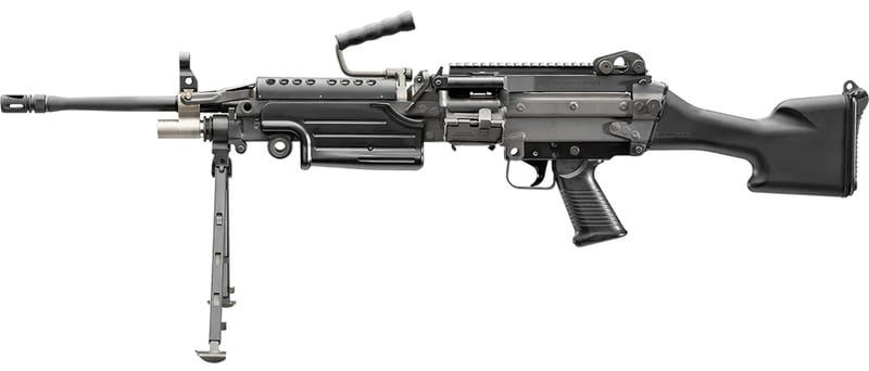 FN M249S 5.56 NATO 18.5″ Barrel 30-Rounds With Bipod and Carry Handle