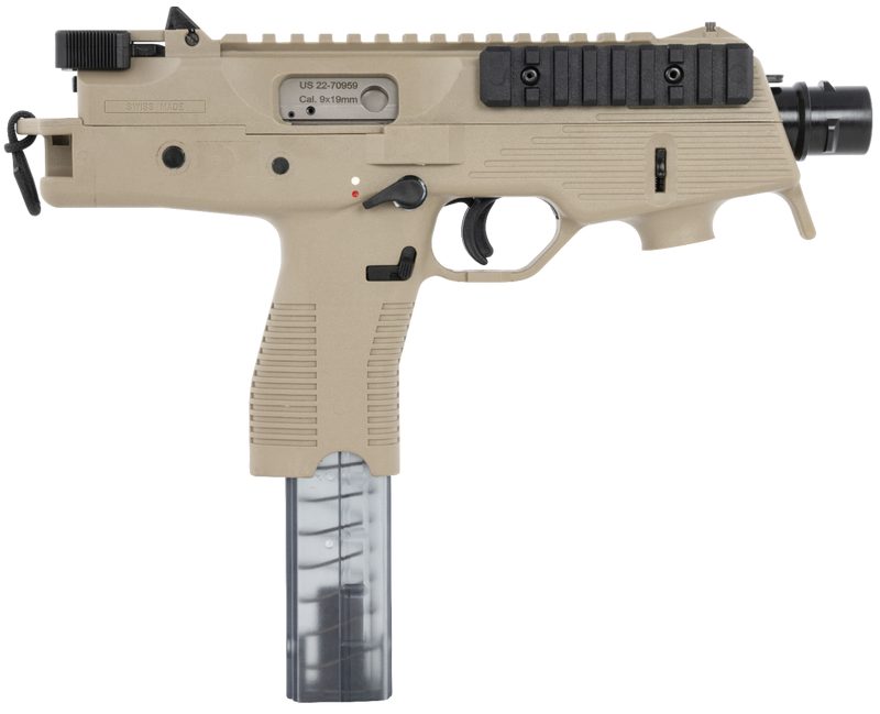 B&T TP9-N TAN 9MM 5″ BARREL 30-ROUNDS